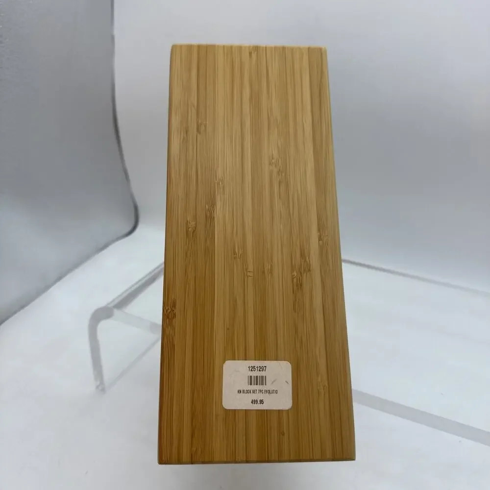 Miyabi 10-Slot Bamboo Knife Block Only - Knives Not Included Excellent Shape